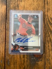2018 1st Bowman Chrome Mike Baumann Auto Baltimore Orioles