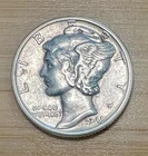1943-D Mercury Dime 10C Silver - About Uncirculated (AU)