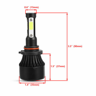 2-Set LED Headlight Kit For 2008-2017 Freightliner Cascadia Trucks - Hi/Lo Beam H11 Bulbs, 6000K
