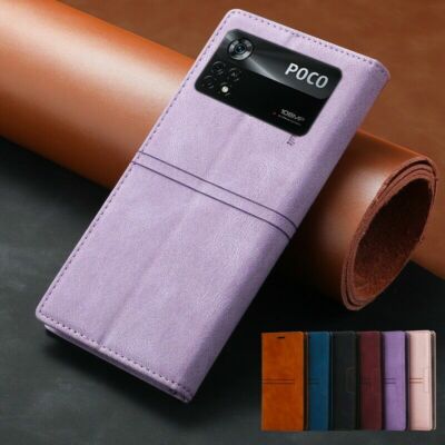 Leather Flip Wallet Phone Case For Xiaomi Mi 11T Poco M4 X4 Redmi Note 11 10 Pro