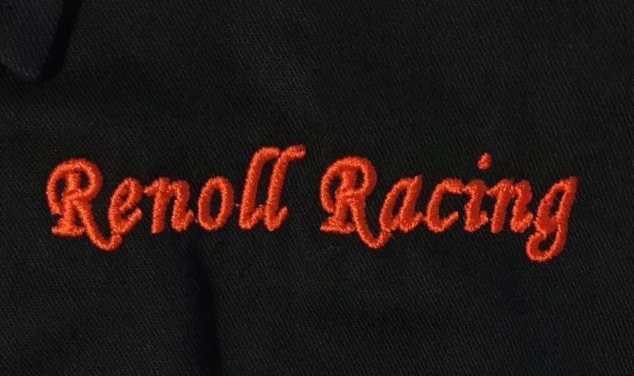 Vtg Renoll Drag Racing Button Up Shirt M Car Biker F1 NASCAR Grunge Vtg 90s Y2K image 2