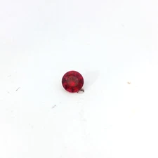 0.28ct Loose Round Cut Lab Created Ruby Gemstone 4mm