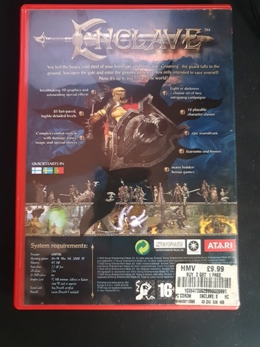 Enclave - Best of Atari, PC DVD ORIGINAL Complete - Picture 2 of 4