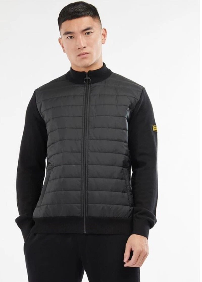 barbour international baffle zip