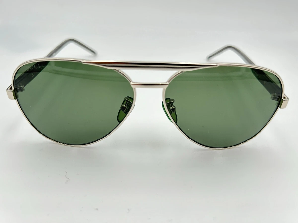 Gucci Silver Green Sunglasses for Women for sale | eBay display picture 2