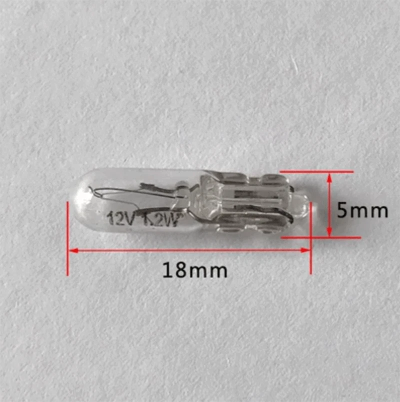 1pcs Light Bulbs T5 12/24VWatts Wedge Instrument bulb Central control indicator - Image 3 of 3