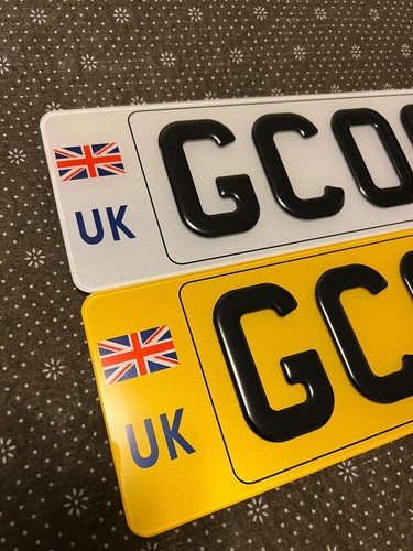 Number Plates - 2D/3D/4D - PREMIUM Car Reg Plates - EV/UK/GB - FRONT/REAR/PAIR - Picture 20 of 37