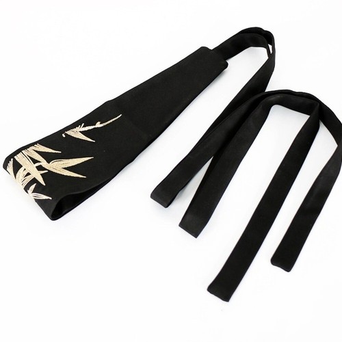 Black Waist Band Embroidery Dress Decor Ethnic Style Waist Belt Hanfu - Afbeelding 7 van 11