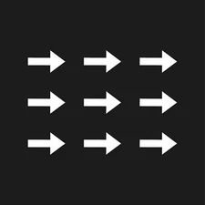 9 Arrow shape Vinyl Decal Car Laptop Sticker Set of 9