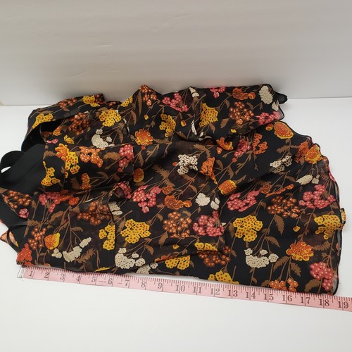 Blusa Dorothee Bis Para Mujer Sin Mangas Correa Ancha Cami Seda Floral En Capas Nueva con Etiquetas - Imagen 19 de 22