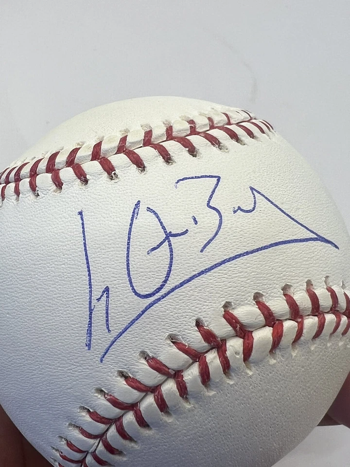 Balón Lyle Overbay autografiado - Oficial de Grandes Ligas con certificado de autenticidad Steiner Foto 3 de 4