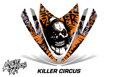 Sled Hood Graphic Decals Stickers For Arctic Cat M Series 2007-2011 CIRCUS O