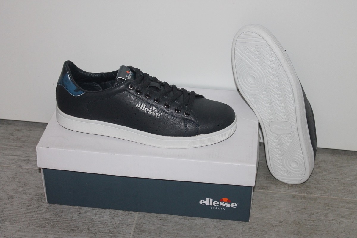 Ellesse Wills Uomo Sneaker Navy Blu Bianco Tutte Taglie Nuove con
