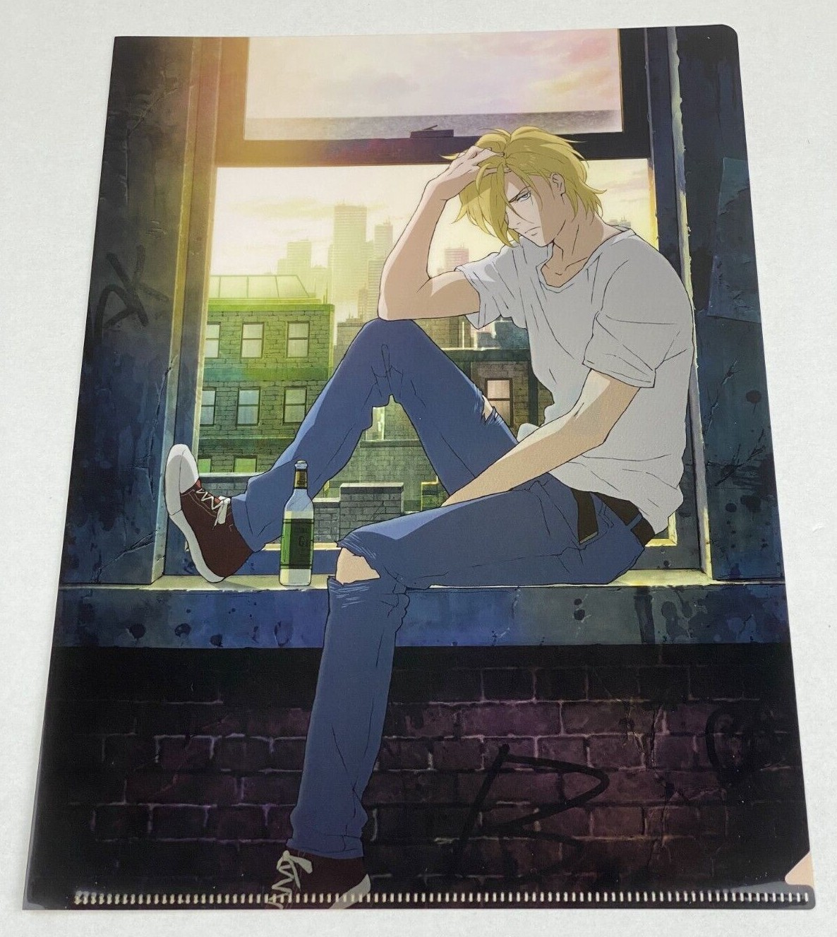 BANANA FISH Ash Lynx clear file Banana Fish anime Ash Lynx window