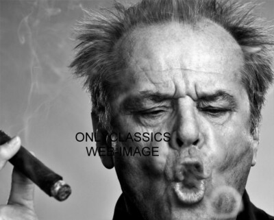 cool guy with cigarette COOL TOUGH GUY ACTOR JACK NICHOLSON PERFECT CIGAR SMOKE RING 12X15 PHOTO  POSTER