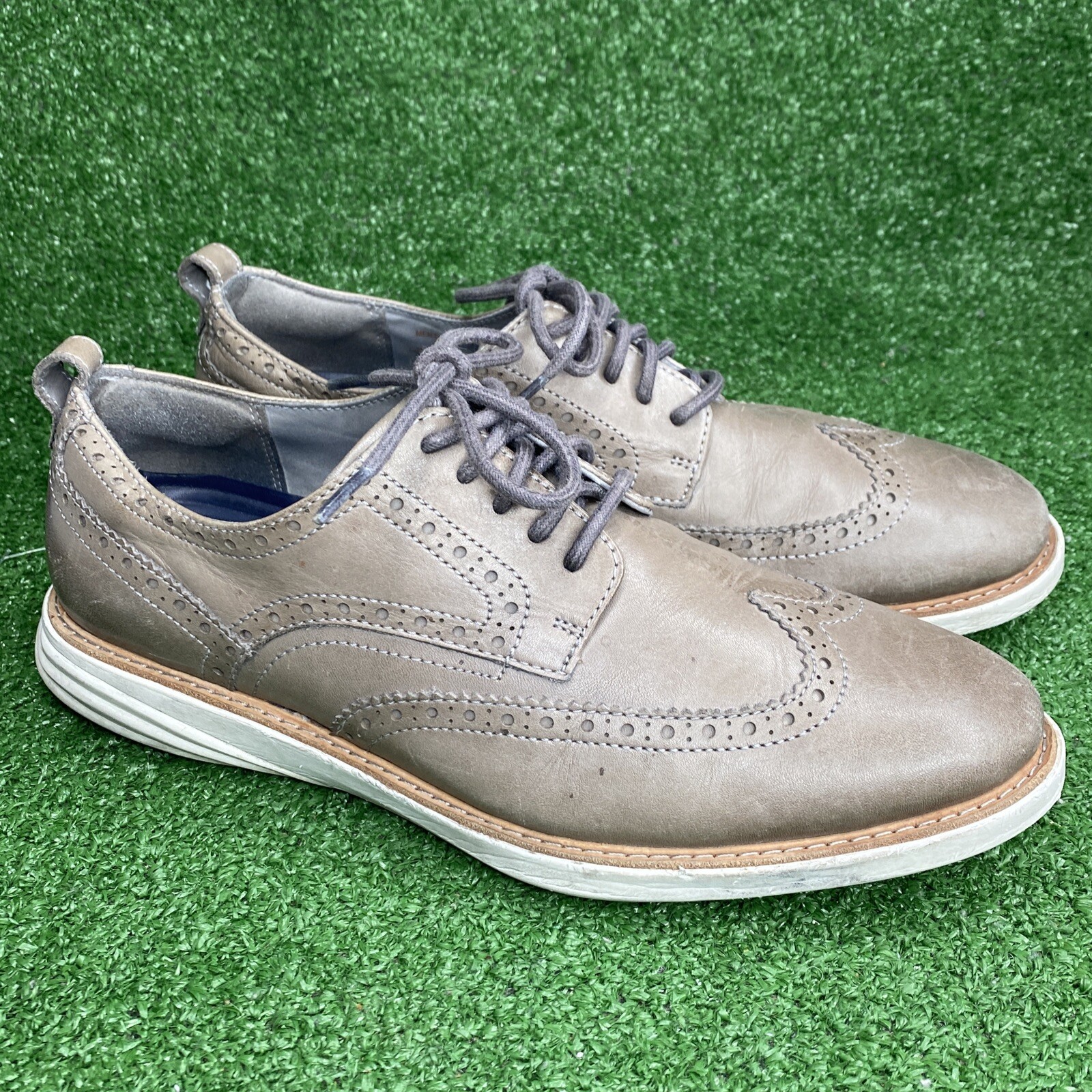 COLE HAAN Men's Grand Evolution Leather Wingtip Oxfords Size 10 M