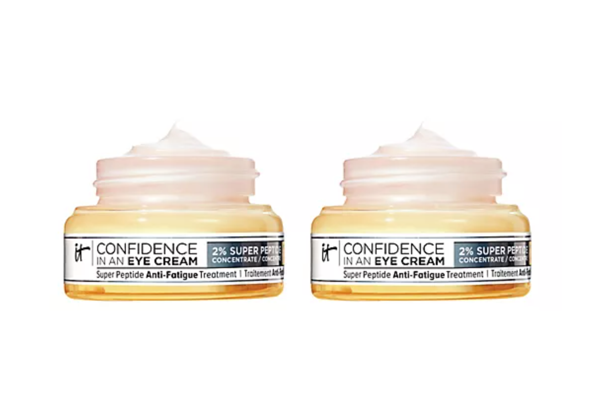 IT Cosmetics Confidence Eye Cream Duo with 48HR Hydration & Peptide Complex for Youthful Skin