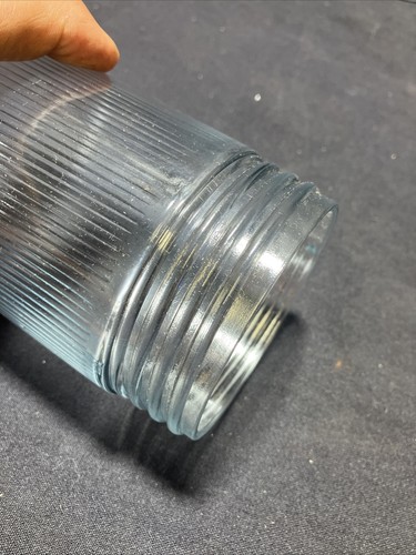 Replacement 6-1/2" x 3-1/4" diameter Threaded Clear Glass Explosion Proof Globe - Picture 4 of 8