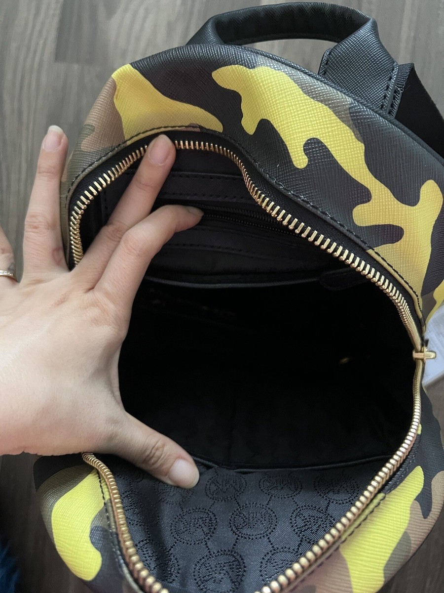 Michael Kors Backpack, Neon Yellow Camo Black | eBay display picture 1