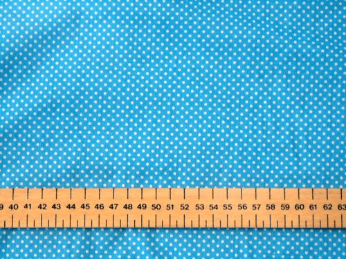 2 mm WHITE PIN SPOTS (POLKA DOTS) ON POLY COTTON FABRIC - Picture 5 of 9