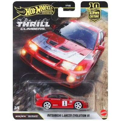 1:64 Hot Wheels Thrill Climbers 3/5 Mitsubishi Lancer Evolution VI JKF19
