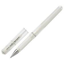 Uni Ball UM 153 Signo Gel Impact White Ink Rollerball Pens Pack of 3
