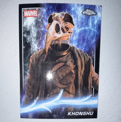 Topps 2025 Topps Chrome Phase Four Marvel (MCU) Moon Knight Khonshu #130