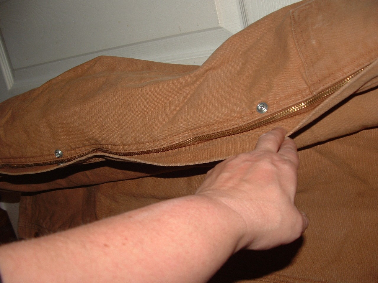 Vintage Carhartt X01 BRN Quilt Insulated Duck Coveralls Men's 42 Regular USA thumbnail 13