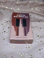 SMASHBOX ALWAYS ON MINI MATTE DUO Drivers Seat & Spoiler Alert Travel NIB