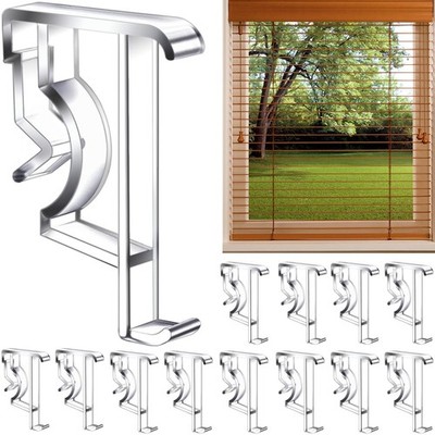 Clips para persianas de 2 pulgadas, transparentes, para cenefas horizontales