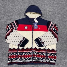 Polo Ralph Lauren Team USA Jacket Men XXL 2XL 2026 Winter Olympics Rings Hybrid