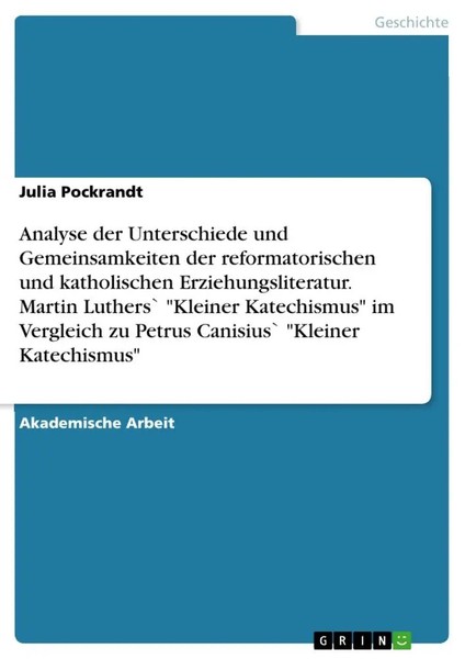 Julia Pockrandt | Analyse Der Unterschiede Und Gemeinsamkeiten Der...-image