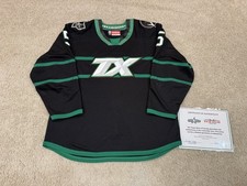 Texas Stars Game Worn 25/26 Alternate AHL Authentic CCM Jersey 58 Bergsland