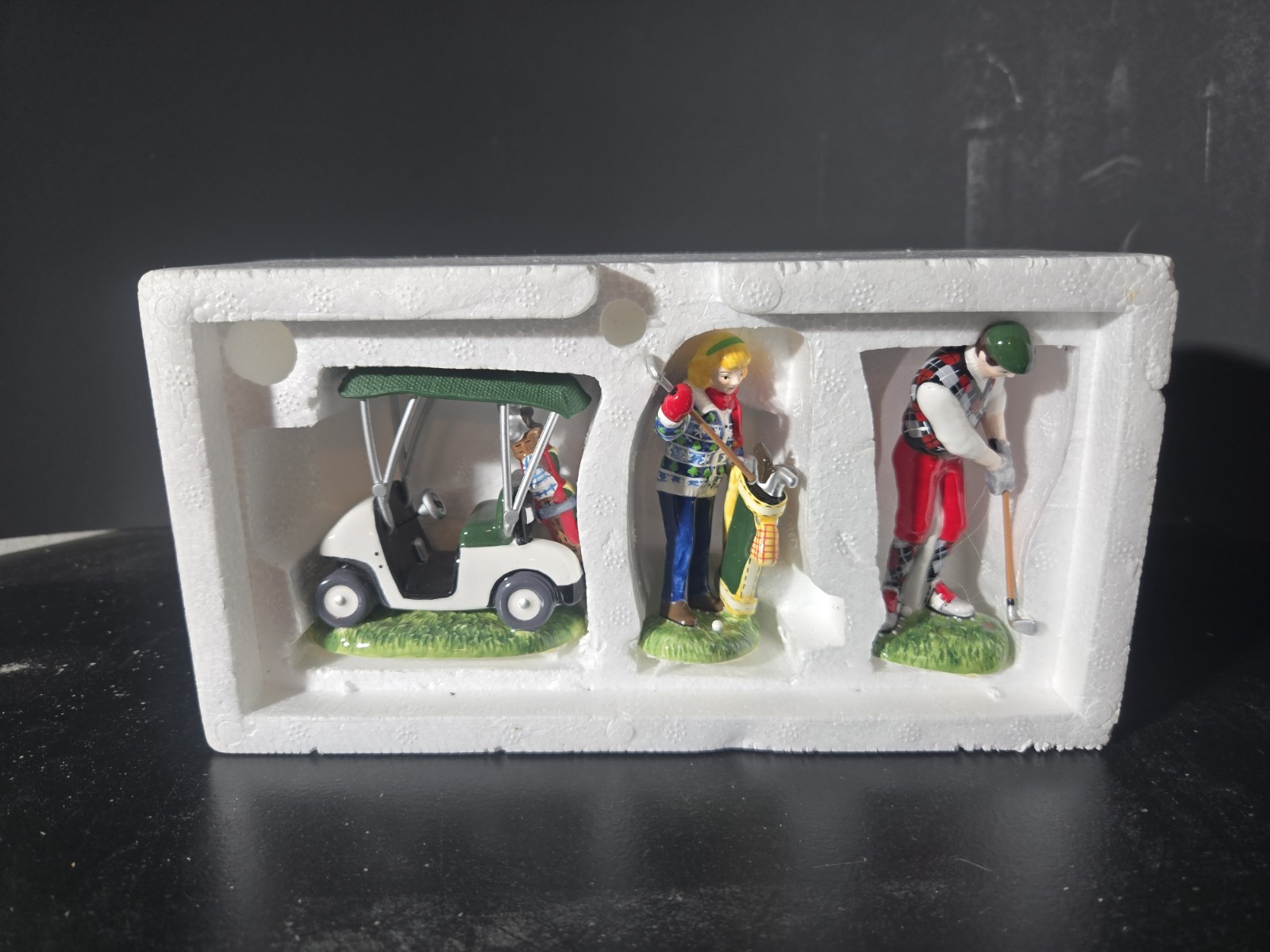 Dept 56 Snow Village Golfers First Round of the Year #54936 New