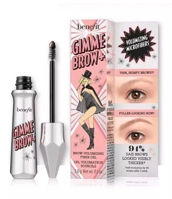 Benefit Gimme Brow Volumizing Fiber Gel Shade 3.75 Warm Medium Brown BNIB 3.0g