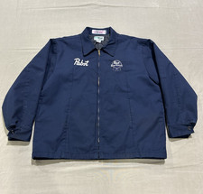 Pabst Blue Ribbon Beer Men's Work Wear Jacket XL RG Quilted Lining B12