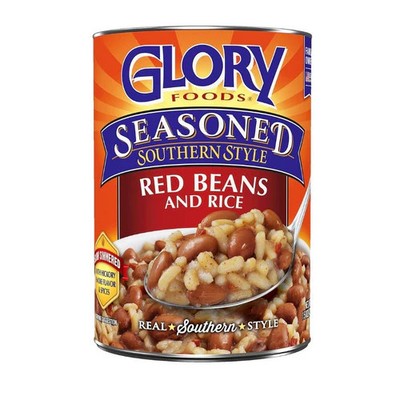 Seasoned Southern Style Red Beans And Rice 15 Oz By Glory Foods
