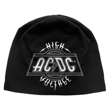 Image of AC/DC Beanie Hat Cap High Voltage Classic Album Logo Official New Black One Size