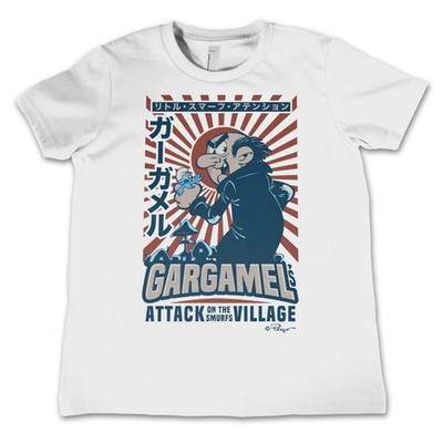 Lizenzierte Schlümpfe - Gargamel - Angriff des Schlümpfe Dorfes Kinder Tee Kinder T-Shirt