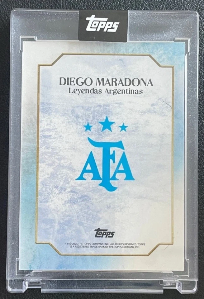 Diego Maradona 2025 Topps Leyendas Argentinas Azul 29/49 Foto 2 de 3