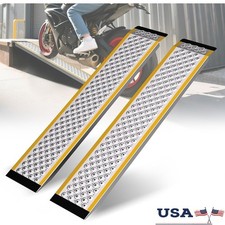 Lightweight Aluminum Loading Ramp Non-Slip Wheelchair Motorcycle Scooter