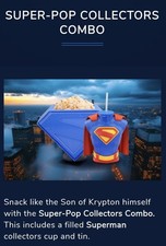 Odeon Superman Collectors Combo - Cup and Popcorn Holder. BRAND NEW SEALED RARE