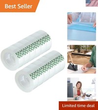 Clear Gift Wrapping Tape - 12 Rolls, 3/4-Inch Width, Perfect for DIY Crafts