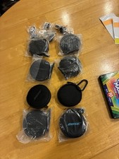 Bose Earbuds Carrying Case Padded Zipper Original Black Grey Zipper Carabiner