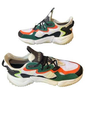 Adidas Neo Nitrocharge White Black Green Orange Volt Men Running Sneaker Sz 6.5
