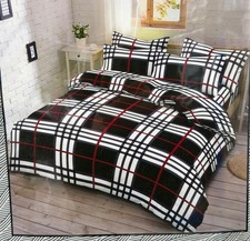 4 Piece Complete Bedding Set Soft Breathable All Season Comfort UK Sizes