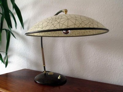 50er Jahre Temde Tischlampe Vintage Schreibtisch Leuchte Lampe Mid Century 1950s