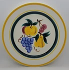 Vintage STANGL  "Fruit- White Background" Chop Plate,  Platter, 12", MCM, EUC