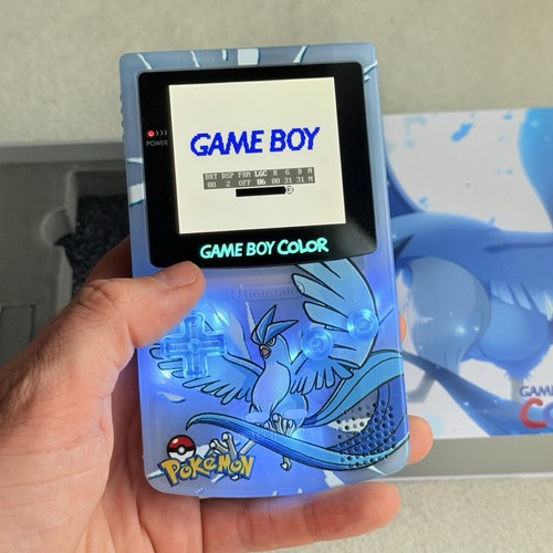 NINTENDO GAME BOY COLOR - IPS V3 - POKÉMON ARTICUNO - MENÙ OSD + LED TASTI - Imagen 4 de 9