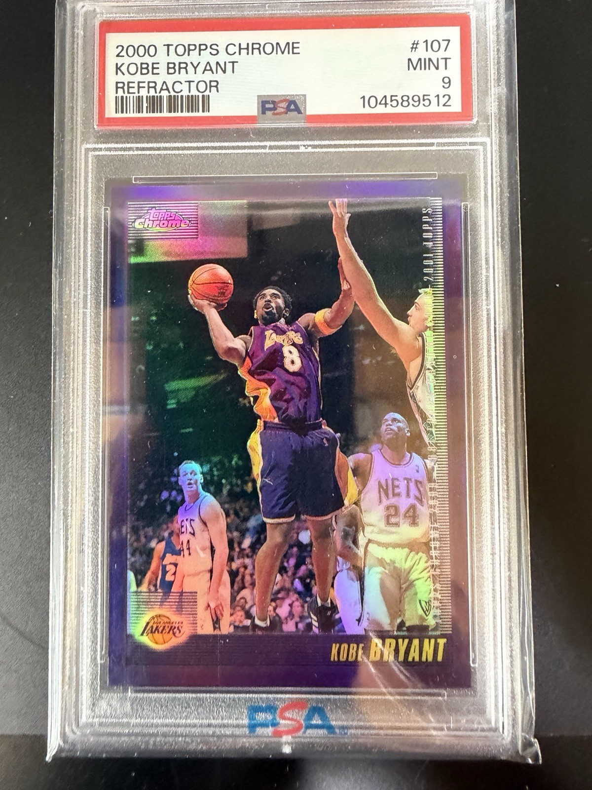 2000 Topps Chrome Kobe Bryant Refractor #107 PSA 9 Low Pop